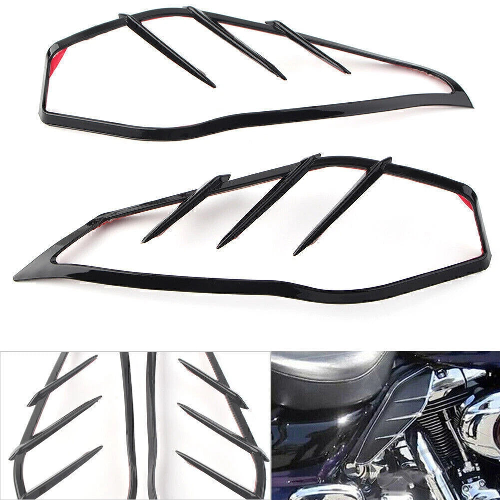 Black Mid-Frame Air Deflector Trim for Harley Electra Tri Glide (2009–2023)