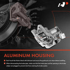 Rear Disc Brake Caliper & Ceramic Brake Pad Set for Kia Rio