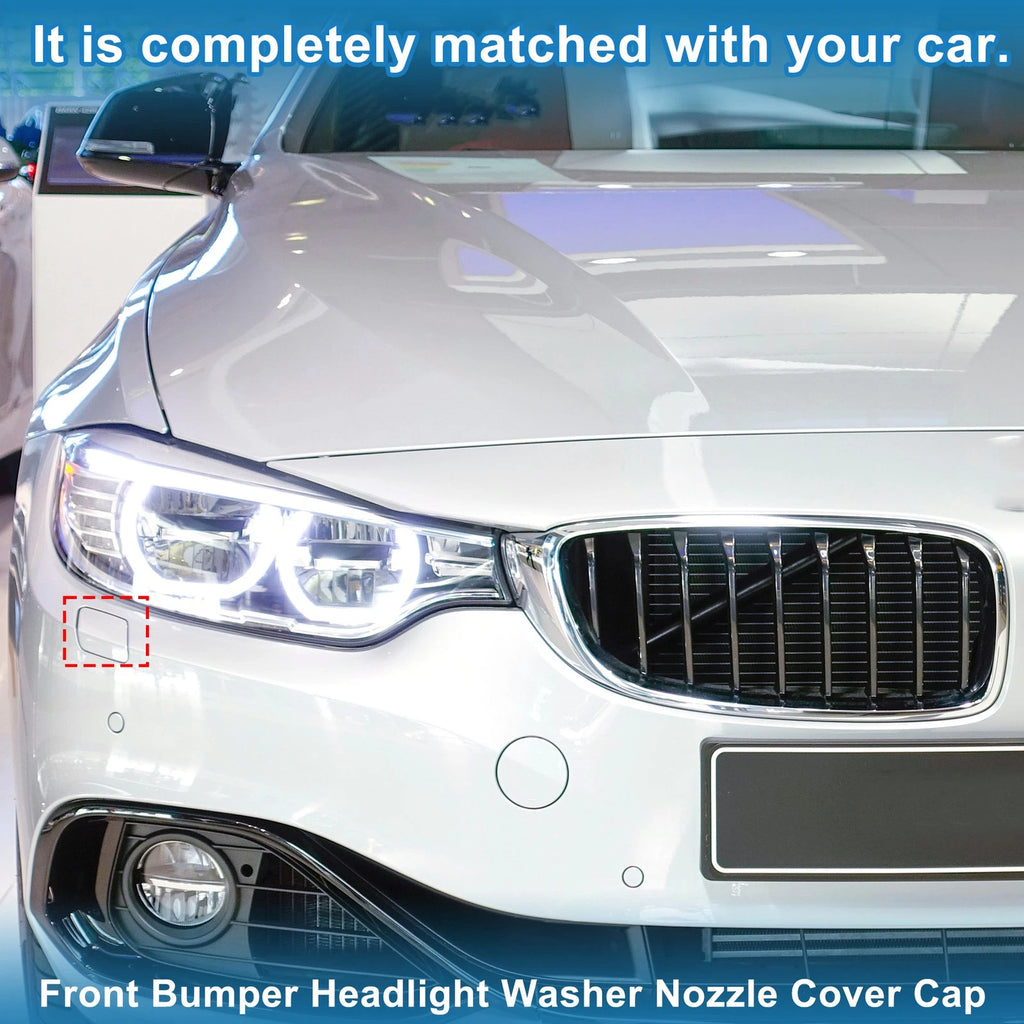 Front Right Washer Nozzle Cover Cap No. 51117363394 for BMW 428i (2014–2016) Dark Blue