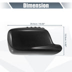 Pair Rearview Mirror Cover Cap Black Carbon Fiber for BMW 3 Series 2012–2019, 7 Series 2013–2019