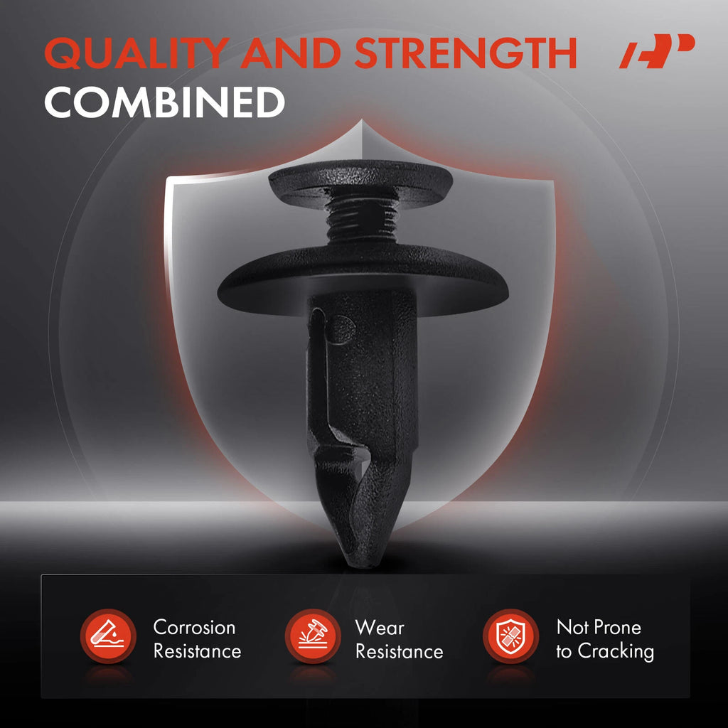 6mm Nylon Splash Shield Mudguard Clips for GM Toyota
