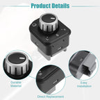 Set of 1 Rear View Mirror Remote Control Switch for Volkswagen (No.5ND959565B)