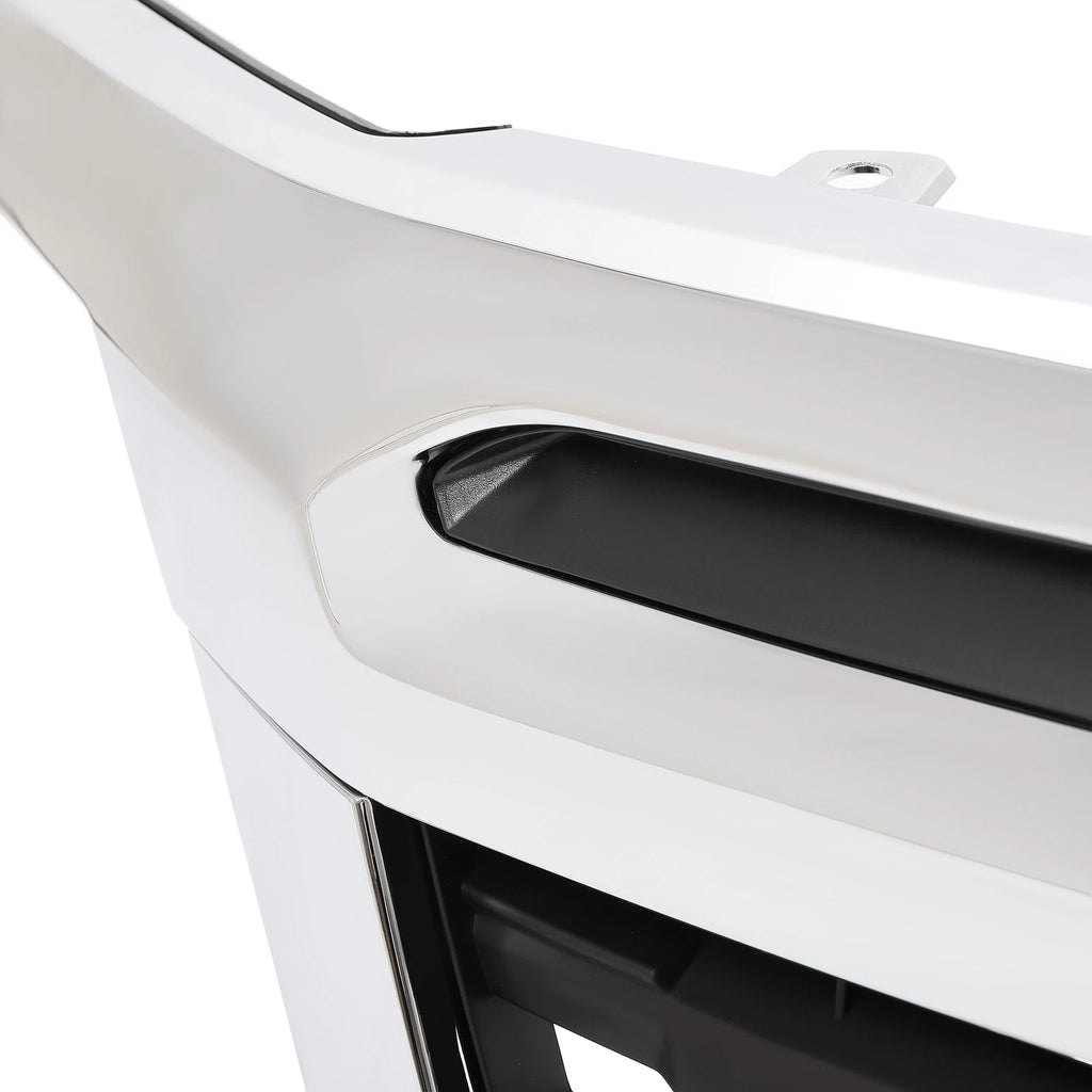 Front Upper Grille for Honda Ridgeline (2017-2020) Black & Chrome