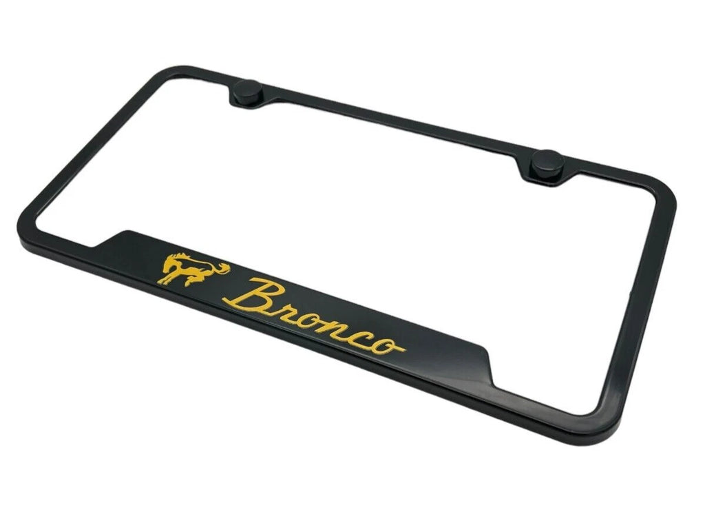 License Plate Frame w Notched Design for Ford Bronco (2021–2026)