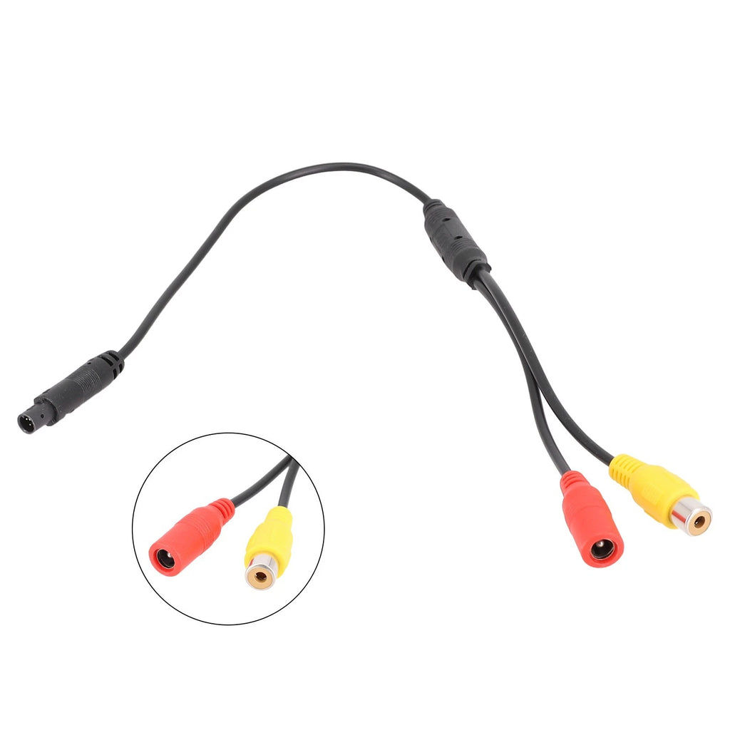4-Pin Male to CVBS Connector Wire Harness for Car Backup Reverse Camera