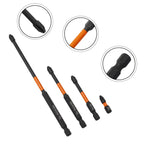 Set of 4 PH2 Magnetic Screwdriver Bits for (25-150mm)