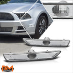 Front Bumper Side Marker Light Signal Lamp for Ford Mustang (2010–2014) Chrome