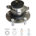 Wheel Hubs for Suzuki SX4 (2008–2013) Rear Left & Right with Bearing FWD