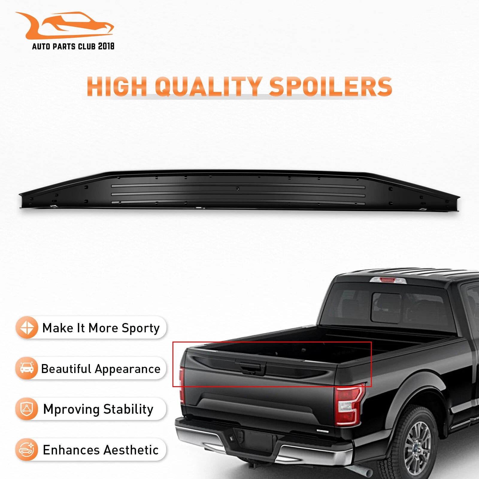 Tailgate Molding Trim Cover for Ford F-150 (2015–2020)
