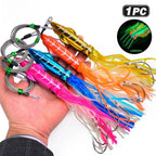 Octopus Jigging Lure Set of 4 with Luminous Effect 110g 160g 210g 260g
