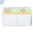 198PCS FKM O Ring Kit for Home and Car Repair (Metric, 30 Sizes)