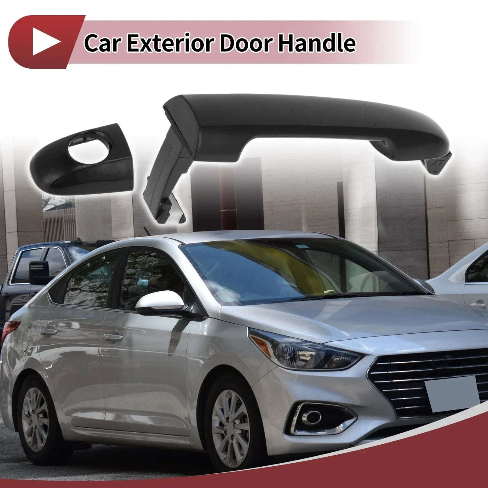 Car Door Handle Grip for Hyundai Sonata 2005-2010 Front Left Black