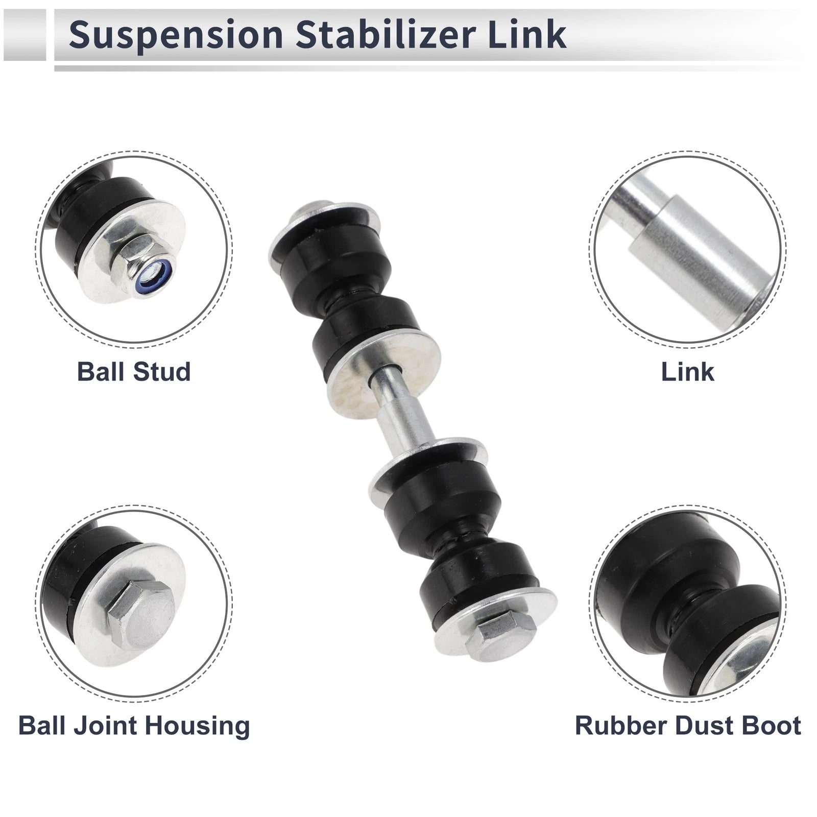 Set of 2 Front Stabilizer Bar Links for Buick Allure (2005–2009) No.K5342