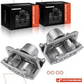 Pair Front Brake Calipers with Brackets for Ford Taurus Lincoln Continental (1996–1999)