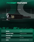 Front Rear Shocks Struts Coil Spring Assembly for Honda Accord (2003–2007)