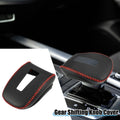 Gear Shifting Knob Cover Trim for Mitsubishi Outlander (2014–2023) Faux Leather Black Red