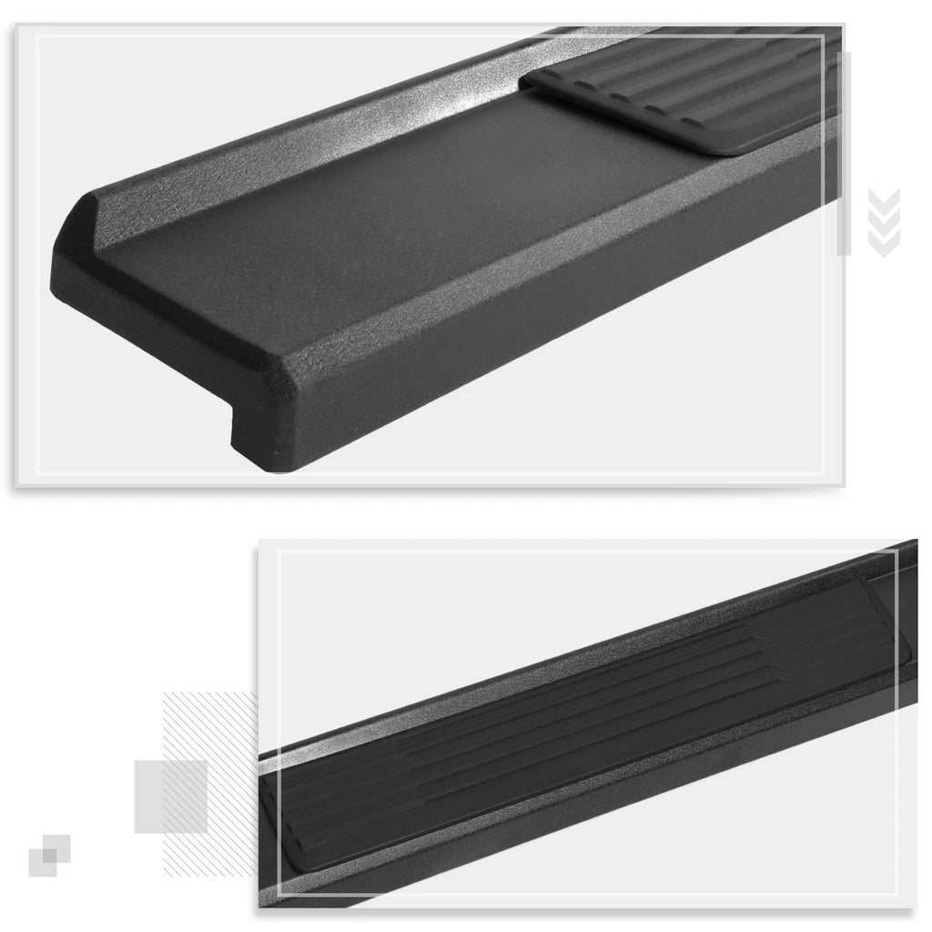 Set of 2 Nerf Bars for Jeep Wrangler JL 4-Dr (2018–2022) Matte Black