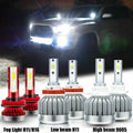 LED Headlight Bulbs Kit for Toyota 4Runner (2010–2020) High/Low Beam + Fog