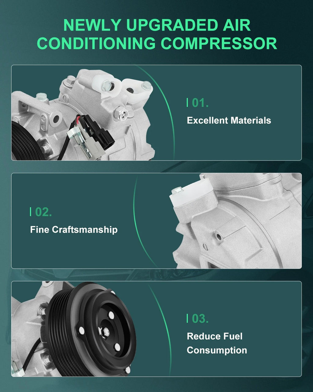 AC A/C Compressor for Infiniti G37 M37 (2008–2013) 3.7L