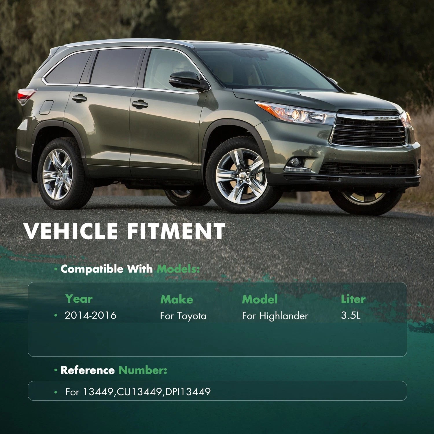 Radiator for Toyota Highlander (2014–2016) 3.5L V6
