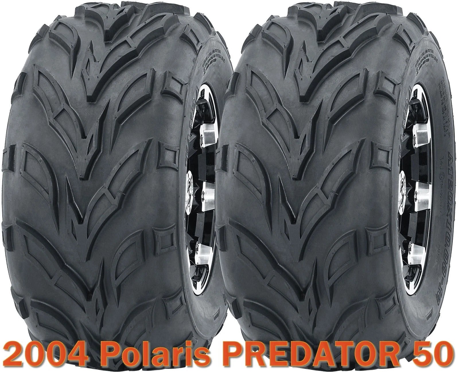 Set of 2 WANDA 16x8-7 ATV Tires for Polaris Predator 50 (2004)