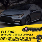 Set of 2 Front Bumper Cover Retainer Brackets for Toyota Corolla (2019â2021)