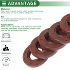 Set of 5 Oil Seal Rotary Shaft Seal FKM Rubber 22x42x7mm