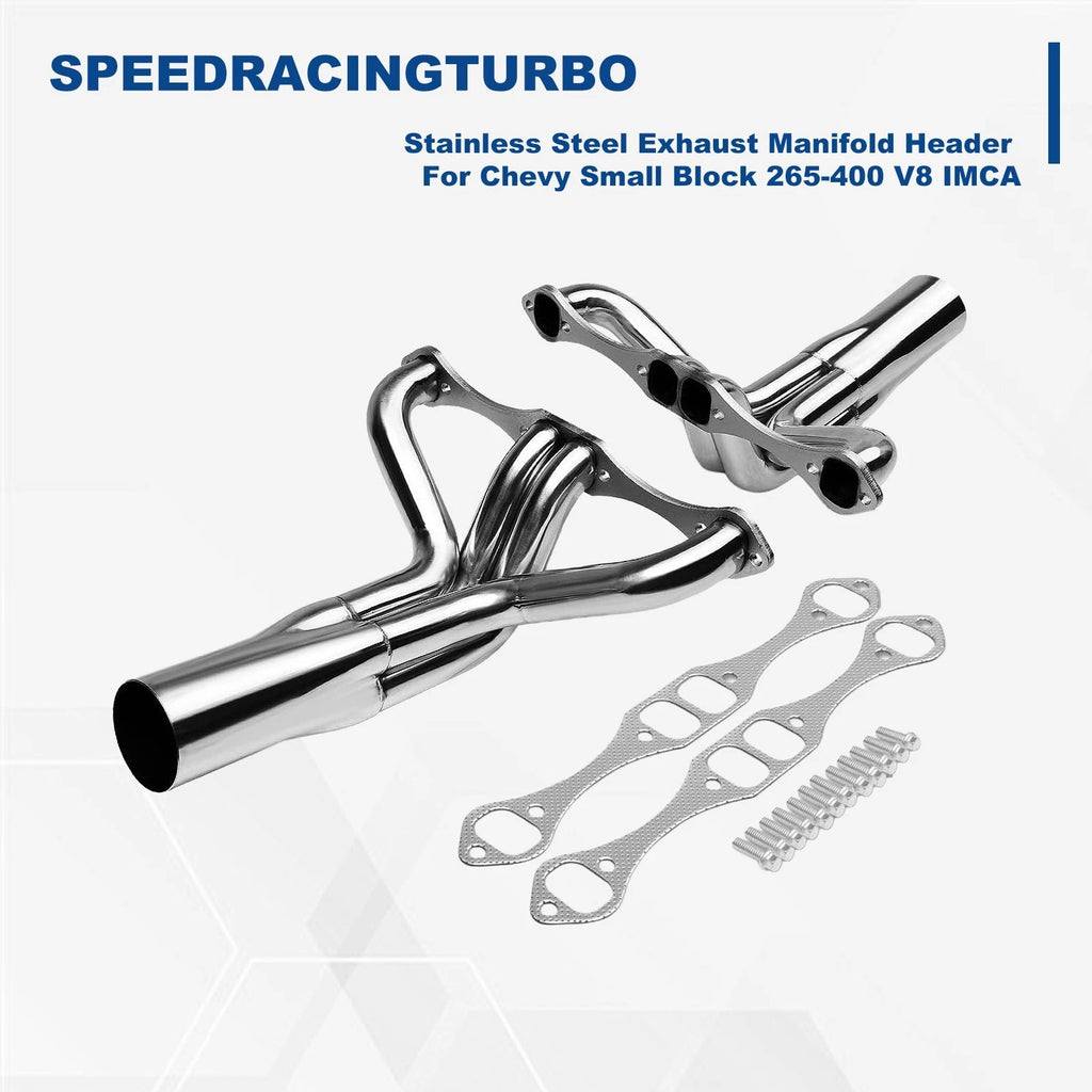 4-1 Stainless Steel Exhaust Header for Chevy Small Block 265-400 V8