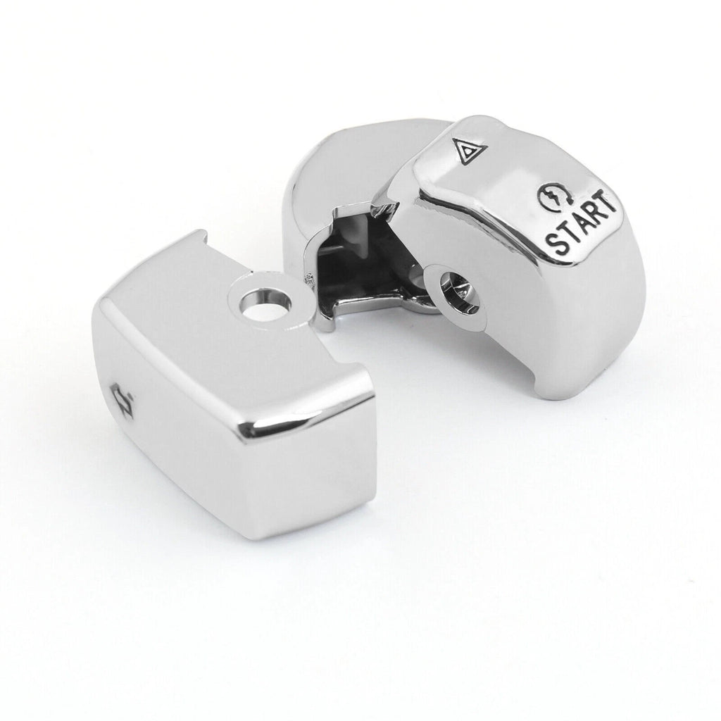 Chrome Control Switch Housing Button Cap Kit for Softail (2011)