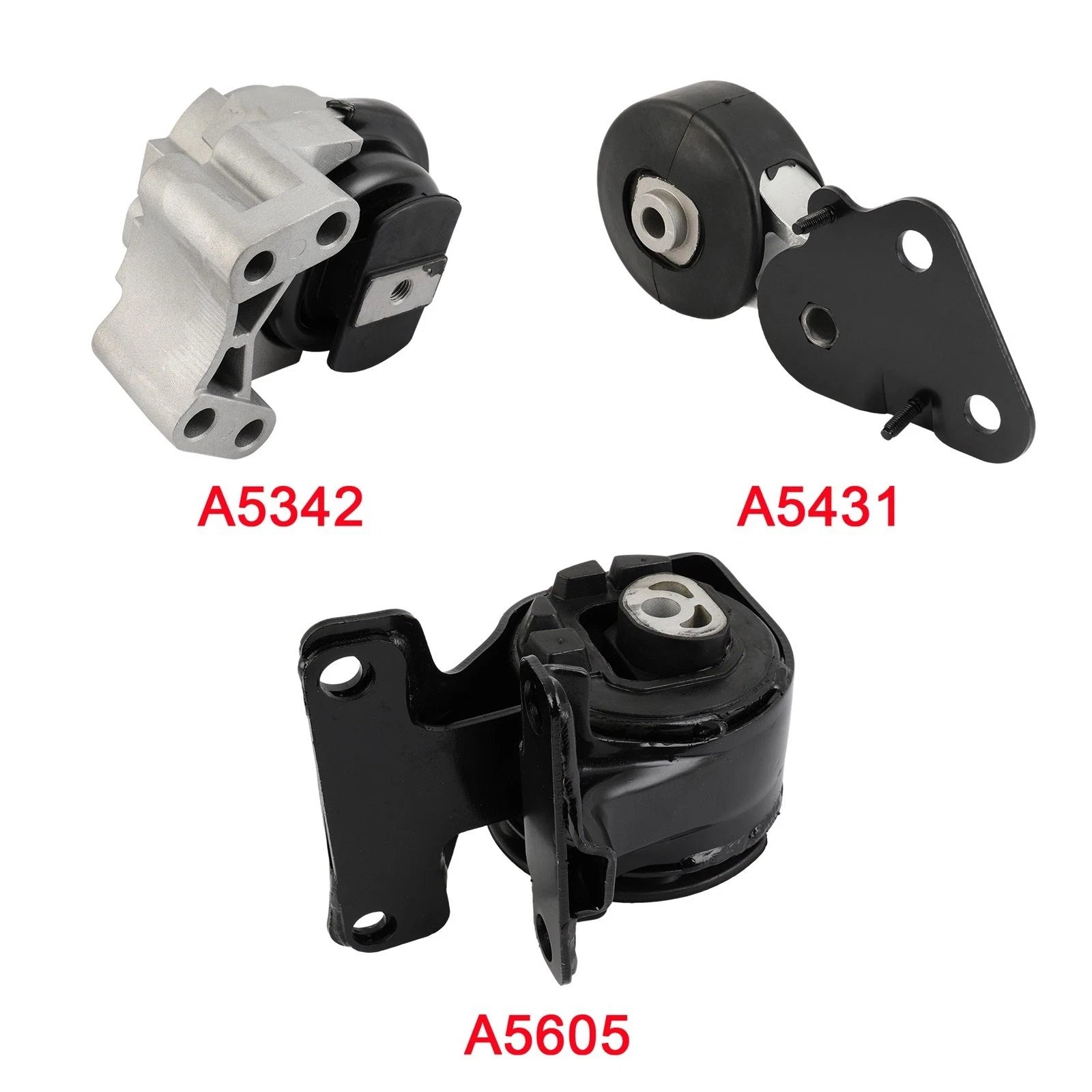 3Pcs Engine Motor & Transmission Mount & Torque Strut Mount for Ford Edge (2007–2010)