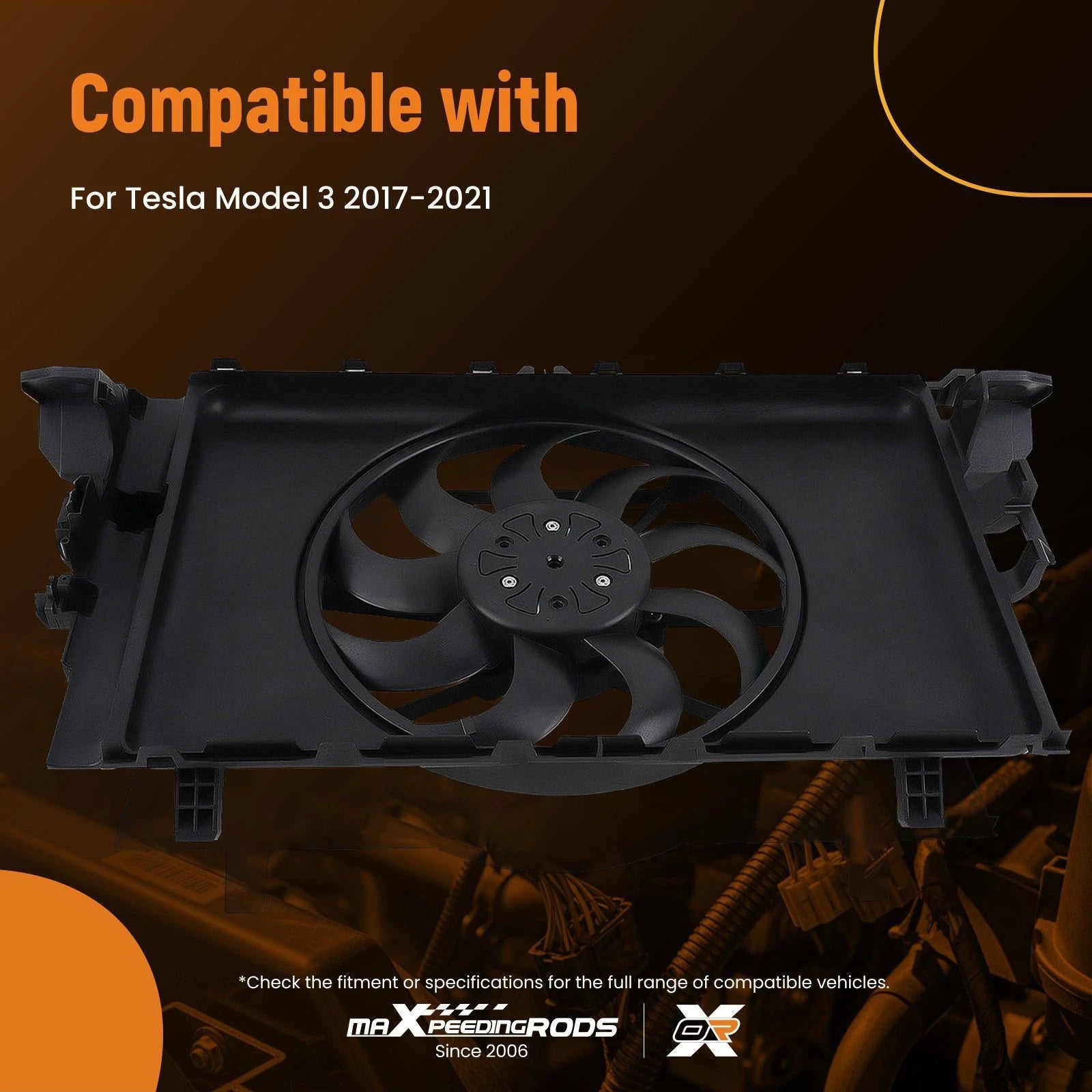 Radiator Cooling Fan Assembly for Tesla Model 3 (2017-2021)