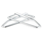 Matte Chrome Front Light Trim Accents for Honda Goldwing GL1800 (2018-2023)