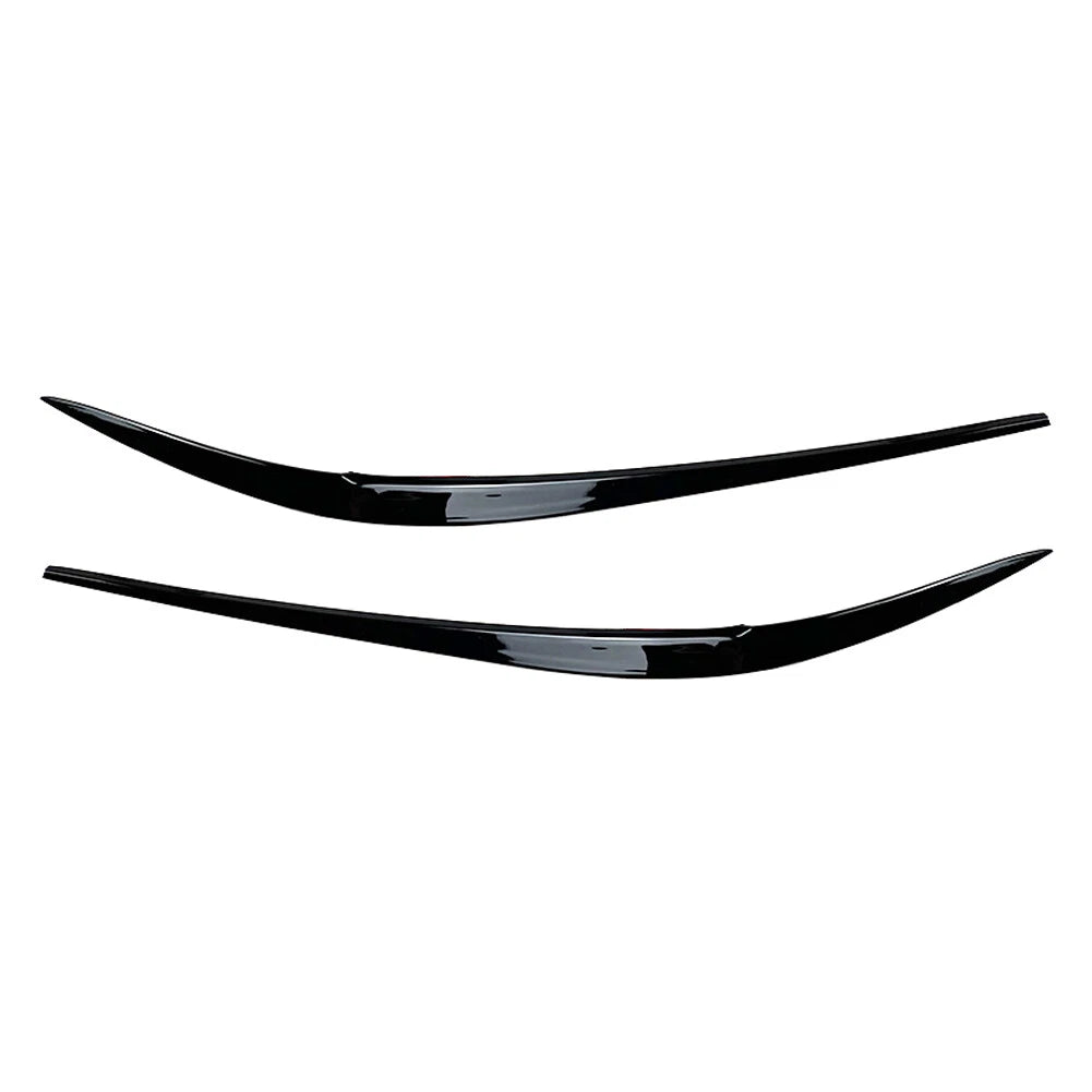 Black ABS Plastic Headlight Eyebrow Eyelid Cover for BMW 3 Series (2019–2021)