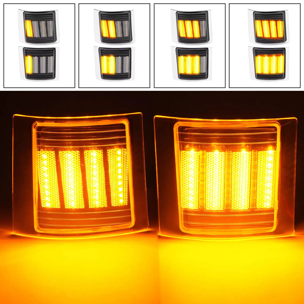 Sequential LED Corner Side Marker Lights for Chevy C/K 1500 2500 3500 (1994-1998)