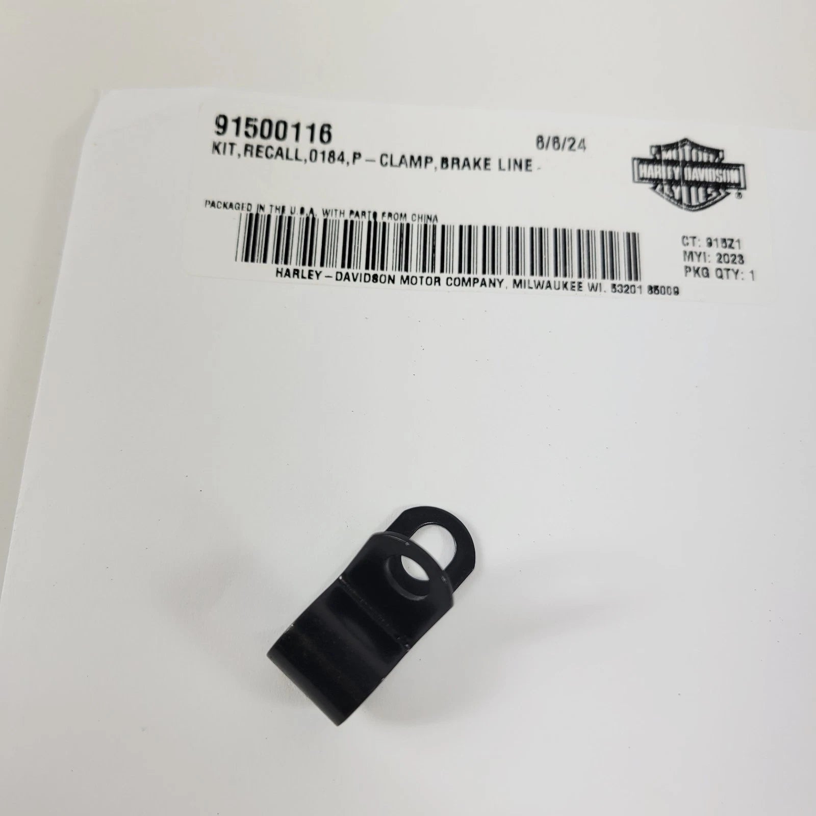 Brake Line Clamp Kit for Harley-Davidson (0184P, 91500116)