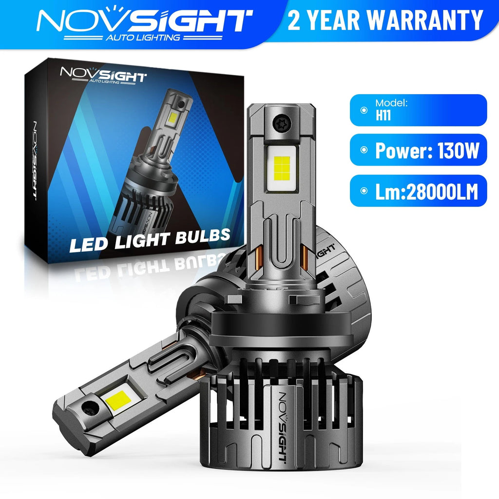 2X H11 H8 H9 LED Headlight Bulbs Kit 28000LM for High/Low Beam