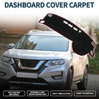 Dashboard Cover Mat for Nissan X-Trail T33 (2022–2024) Black Red