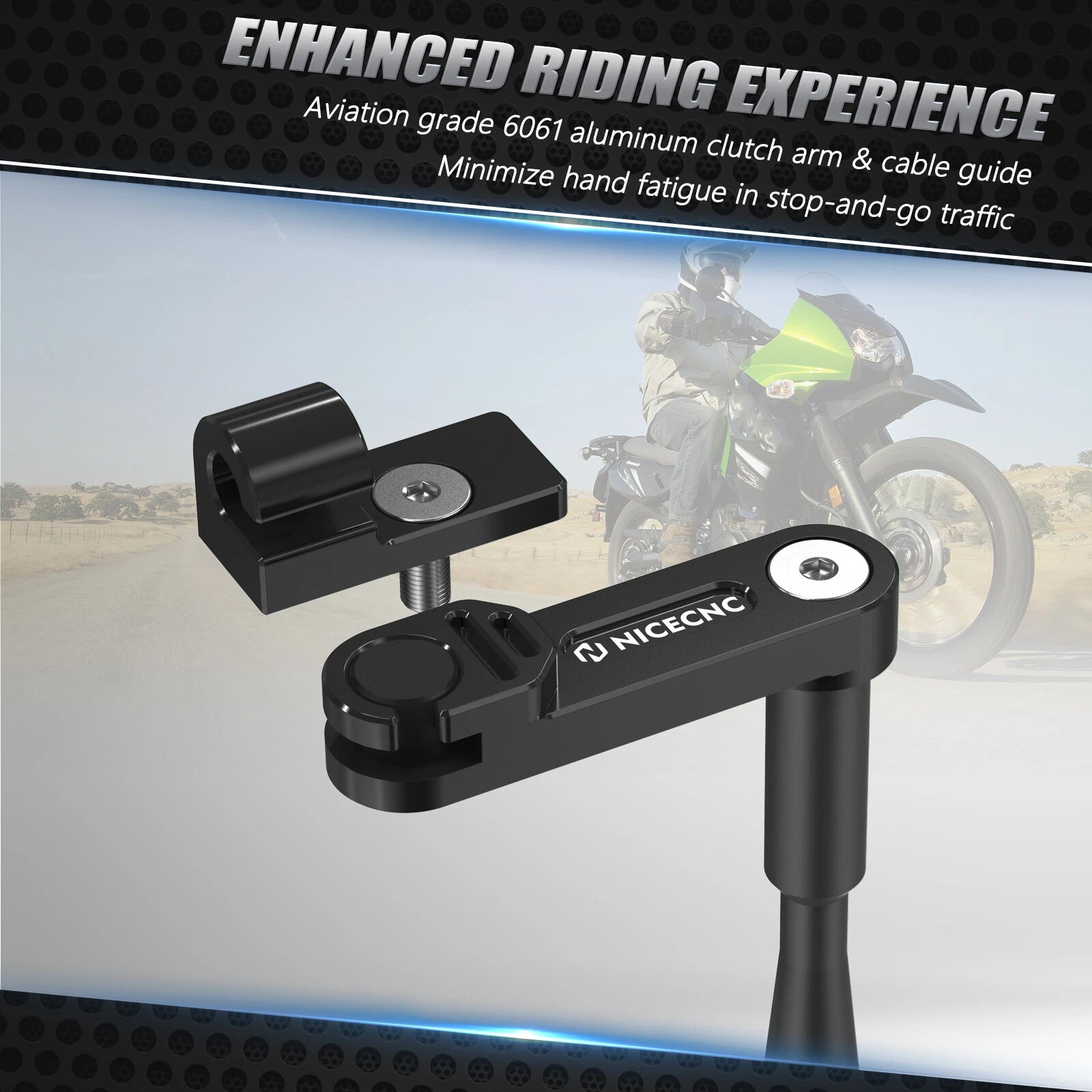 One Finger Clutch Arm Lever Kit for Kawasaki KLR650 (2011–2018)