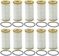 Set of 10 Engine Oil Filters for Audi A3 A4 A6 Q3 A5 Quattro, VW Arteon Atlas Beetle GTI
