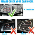 Steering Wheel Button Black Trim for Mercedes Benz GLC C Class (2015-2018)