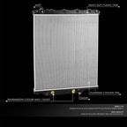 2-Row Aluminum Radiator for Volvo VAH VHD CHU GU8 GU7 (2008–2014)