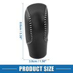 Gear Shift Head Knob Cover for Honda Civic (2022–2023) Black Gray Stitches