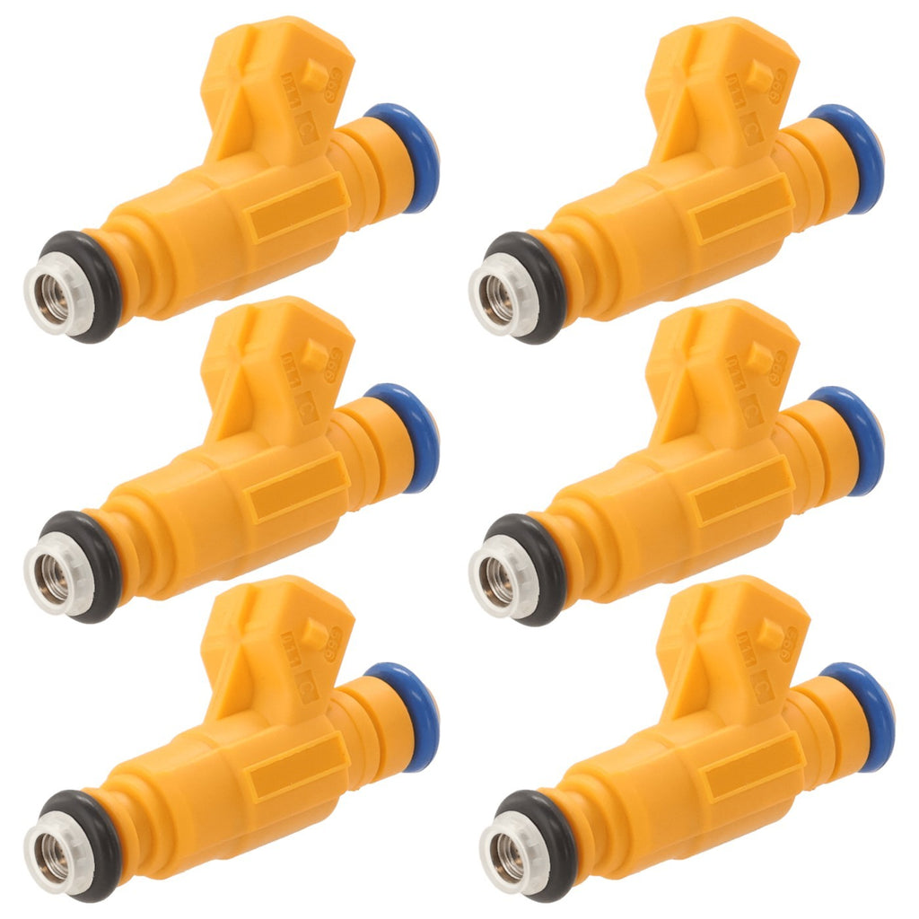 Set of 6 Fuel Injectors for Ford Explorer, Sport Trac, Mercury Mountaineer