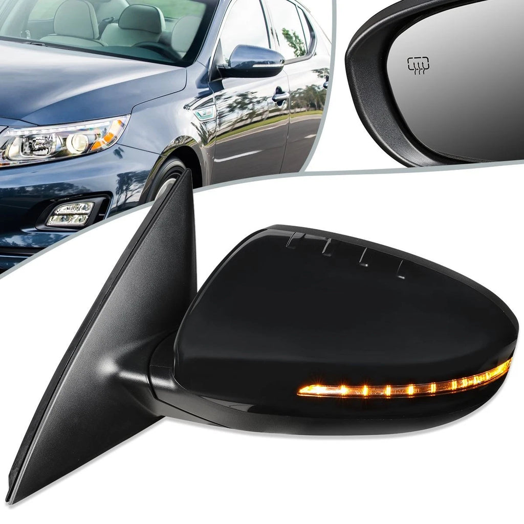Power Heated Turn Signal Door Mirror Left for Kia Optima (2014–2015) KI1320175