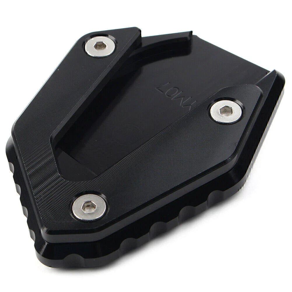 Black Kickstand Side Stand Enlarger Foot Plate for Yamaha MT-07 FZ-07 (14-21)