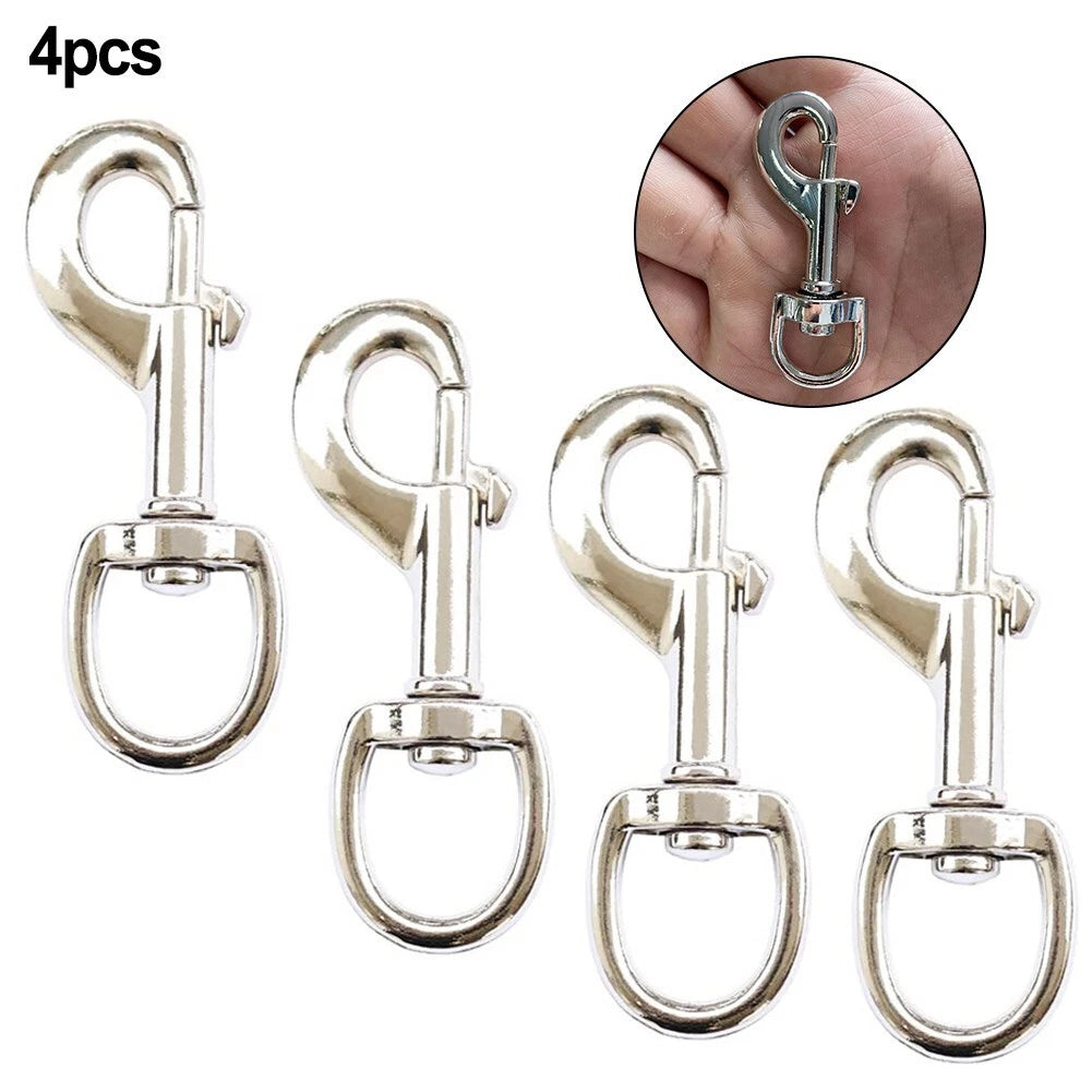 Set of 4 Zinc Alloy 3.5in Flag Swivel Snap Hooks for Flagpole Accessories