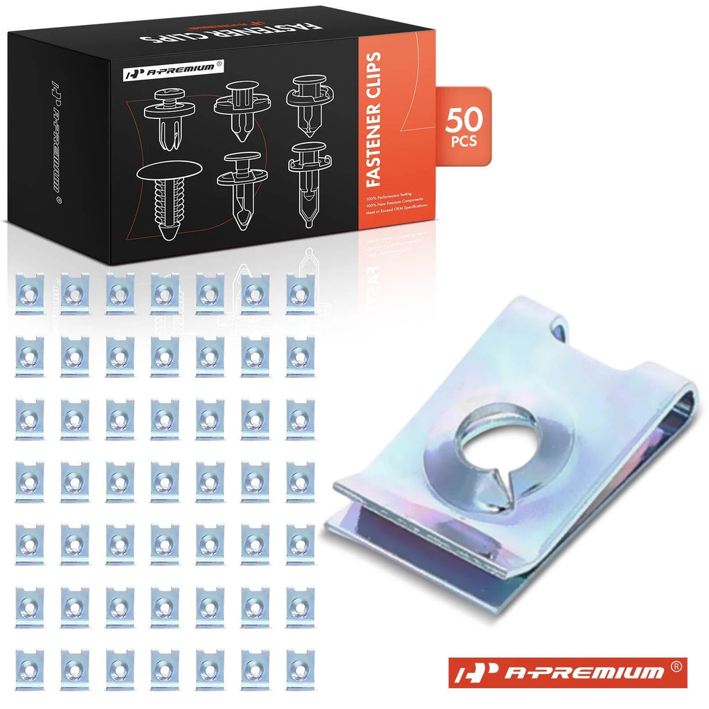 50Pcs Body Chassis Clip Nut Screw Fastener for BMW 