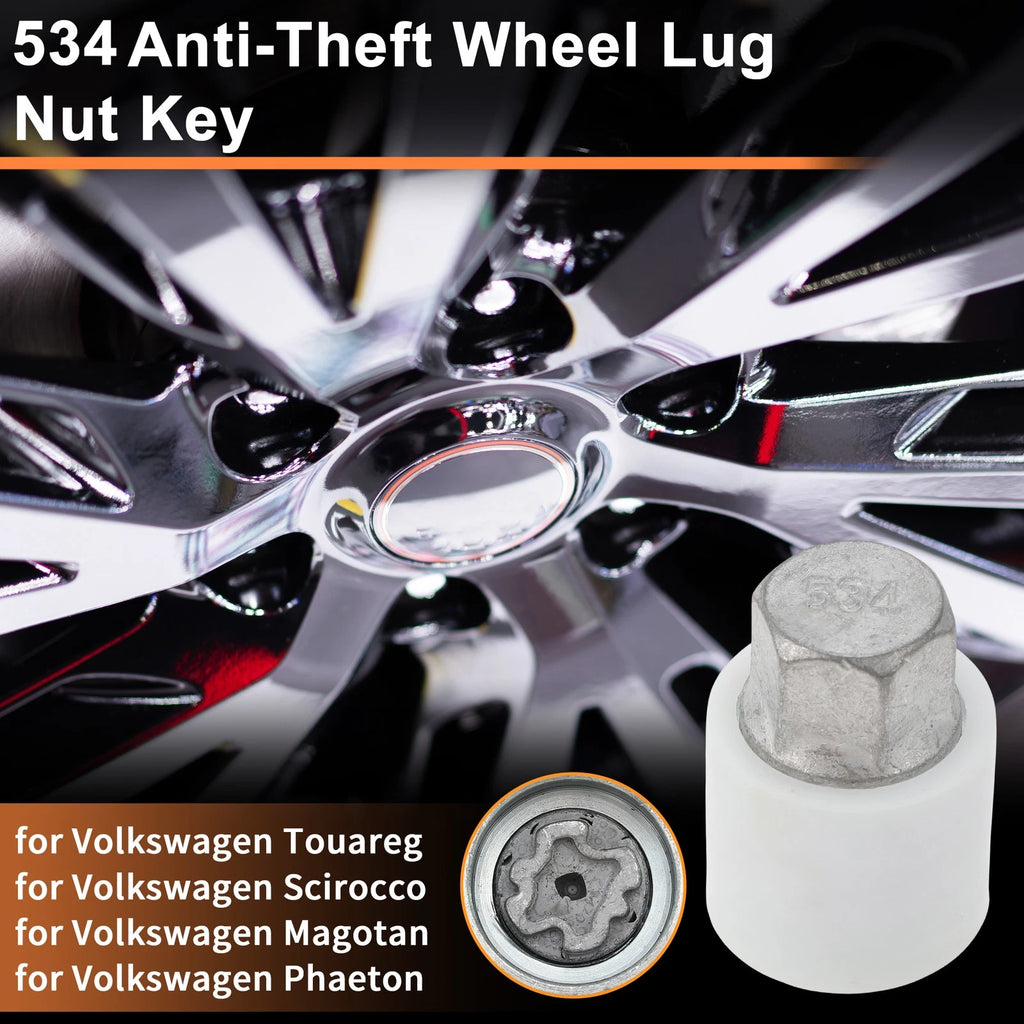 Wheel Lock Lug Nut for Volkswagen Touareg (2004–2017) 534