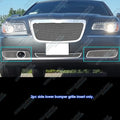Chrome Mesh Grill Fog Light Cover for Chrysler 300/300C (2011–2014)