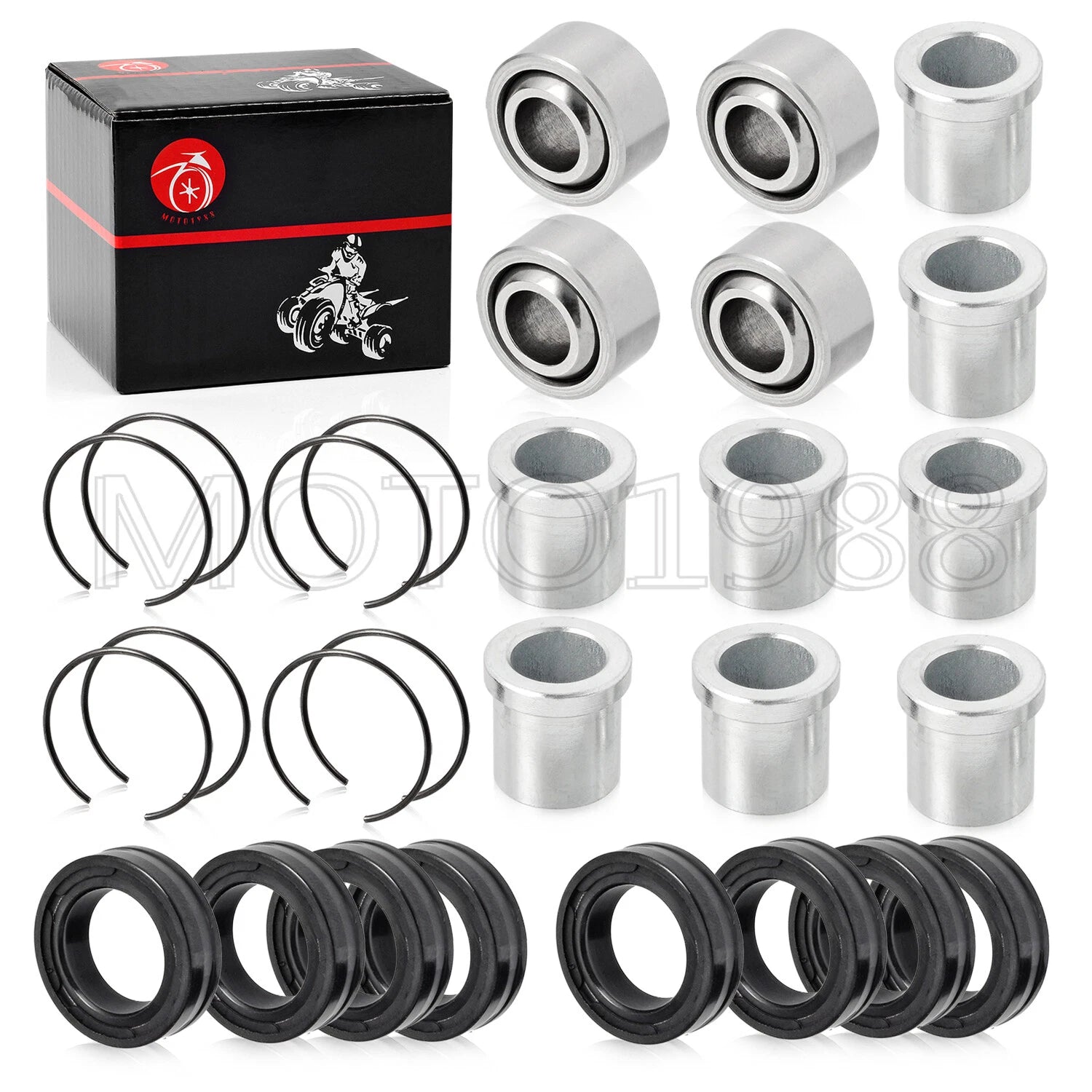 2X Front A-Arm Bushings Set for Honda Sportrax 300 TRX300EX (1993–2008)